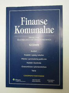 FINANSE KOMUNALNE 12/09 - 2822595039