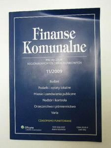 FINANSE KOMUNALNE 11/09 - 2822595040