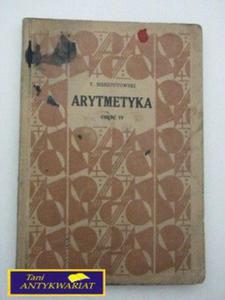 ARYTMETYKA CZʦ IV T. Sierzputowski - 2858289548