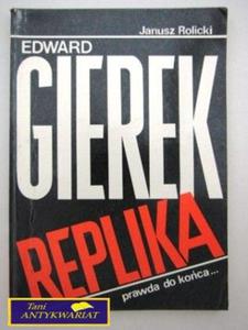 EDWARD GIEREK - REPLIKA Janusz Rolicki - 2858289561