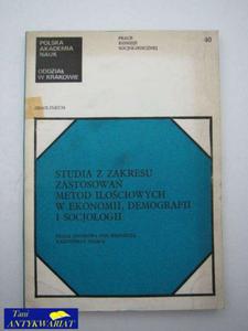 STUDIA Z ZAKRESU ZASTOSOWA METOD ILOCIOWYCH - 2822512558