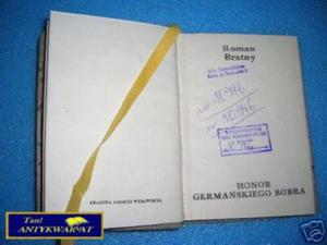 HONOR GERMASKIEGO BOBRA - R.Bratny - 2822527778