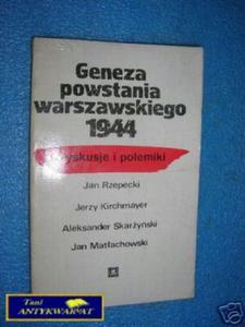 GENEZA POWSTANIA WARSZAWSKIEGO 1944 - Praca zbioro - 2822528438