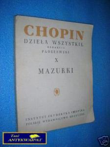 CHOPIN DZIEA WSZYSTKIE I MAZURKI- Paderewski x M - 2822529379