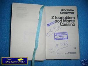 Z TEODOLITEM POD MONTE CASSINO - B.Dzikiewicz - 2822530048