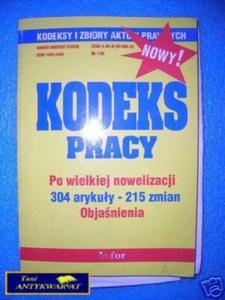 NOWY KODEKS PRACY - Praca zbiorowa - 2822530363