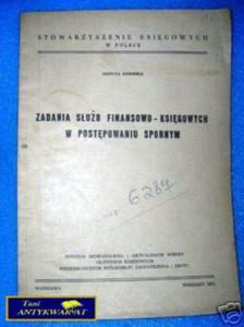 ZADANIA SUB FINANSOWO-KSIGOWYCH W POSTPÓW