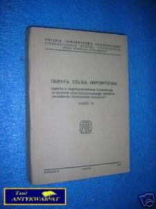 TARYFA CELNA IMPORTOWA CZʦ II - 2822531942