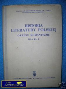 HISTORIA LITERATURY POLSKIEJ OKRESU ROMANTYZMU DLA - 2822532313
