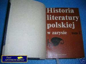 HISTORIA LITERATURY POLSKIEJ W ZARYSIE TOM II - 2822532781