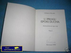 U PROGU EPOKI DUCHA T.I - A.Klizowski - 2822533197