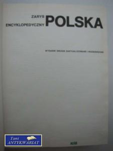 ZARYS ENCYKLOPEDYCZNY POLSKA - 2822534084