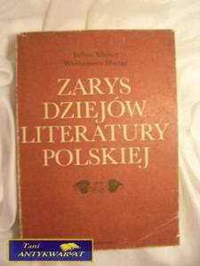 ZARYS DZIEJW LITERATURY POLSKIEJ - J.Kleiner - 2822534125