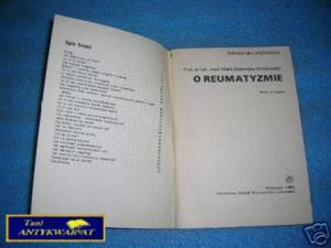 O REUMATYZMIE - M.Sadowska-Wrblewska - 2822534197