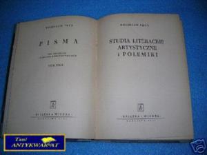 STUDIA LITERACKIE ARTYSTYCZNE I POLEMIKI - B.Prus - 2822534771