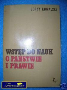 WSTP DO NAUK O PASTWIE I PRAWIE - J.Kowalski - 2858290664