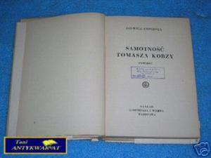 SAMOTNO TOMASZA KOBZY - J.Kopciowa - 2822535472