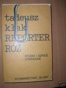 REPORTER Rӯ STUDIA I SZKICE LITERACKIE - Ka - 2822535497