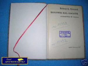 BOGOWIE BAL - SAGOTH - R. E. Howard - 2822535862