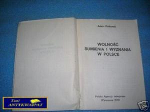 WOLNO SUMIENIA I WYZNANIA W POLSCE - A.Piekars - 2822537017