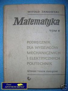 MATEMATYKA TOM II - W.Janowski - 2858290931