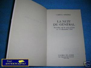 LA NUIT DU GENERAL - G.Meretik - 2822539160