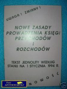 NOWE ZASADY PROWADZENIA KSIGI PRZYCHODW I ROCH - 2822539930