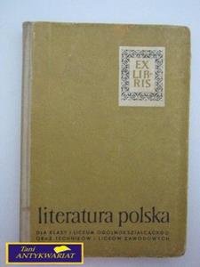 LITERATURA POLSKA DLA KLASY I LICEUM - 2822541892