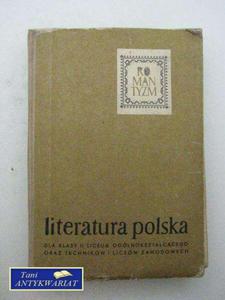 LITERATURA POLSKA DLA KL. 2 ROMANTYZM