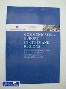 COMMUNICATING EUROPE IN CITIES AND REGIONS - 2822544794