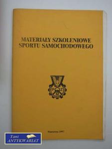 Materiay szkoleniowe sportu samochodowego - 2822545196