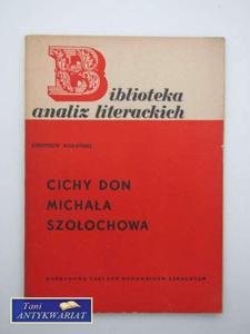 BIBLIOTEKA ANALIZ LITERACKICH - CICHY DON, MICHAA... - 2822546168