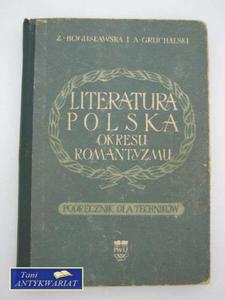 LITERATURA POLSKA OKRESU ROMANTYZMU - 2822546467