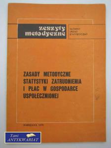 ZASADY METODYCZNE STATYSTYKI ZATRUDNIENIA I PAC W GOSP - 2822546598