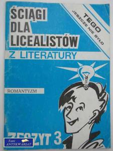 CIGI DLA LICEALISTW Z LITERATURY - 2858292495