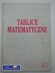 TABLICE MATEMATYCZNE - 2858292533