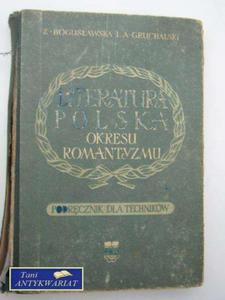 LITERATURA POLSKA OKRESU ROMANTYZMU