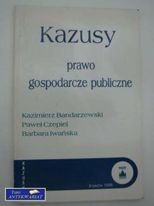 KAZUSY PRAWO GOSPODARCZE PUBLICZNE - 2822548604