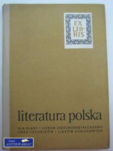 LITERATURA POLSKA DLA KLASY 1 LICEUM OGLNOKSZTACCEGO - 2822548692