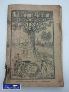 DOLKSFREUND-KALENDER FUR STADT UND LAND AUF DAS JAHR 19 - 2822548942