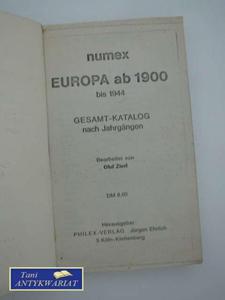 EUROPA AB 1900 bis 1944 GESAMT-KATALOG nach Jahrgangen - 2822549425