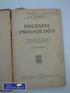 POCZTKI PSYCHOLOGII - 2822549448