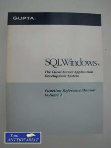 SQL WINDOWS FUNCTION REFERENCE MANUAL VOLUME 2 - 2822550419