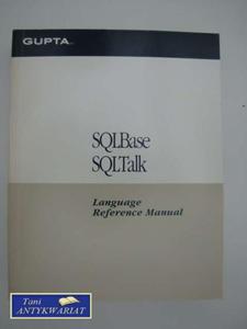 SQL BASE SQL TALK LANGUAGE REFERENCE MANUAL - 2822550426