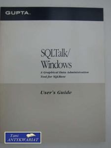SQL TALK/WINDOWS USER'S GUIDE - 2822550428