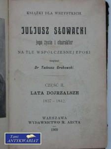 JULIUSZ SOWACKI JEGO ZYCIE I CHARAKTER - 2858293055