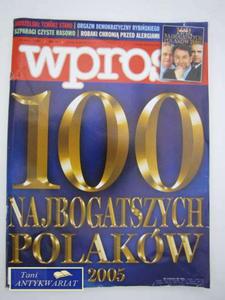 WPROST 5/2005 z dodatkiem 100 Najbogatszych Polakw - 2858293063