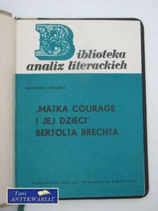 BIBLIOTEKA ANALIZA LITERACKICH - MATKA COURAGE I JEJ - 2822552859