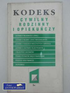 KODEKS CYWILNY I OPIEKUCZY - 2822553881