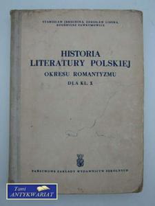 HISTORII LITERATURY POLSKIEJ OKRESU ROMANTYZMU - 2822553904